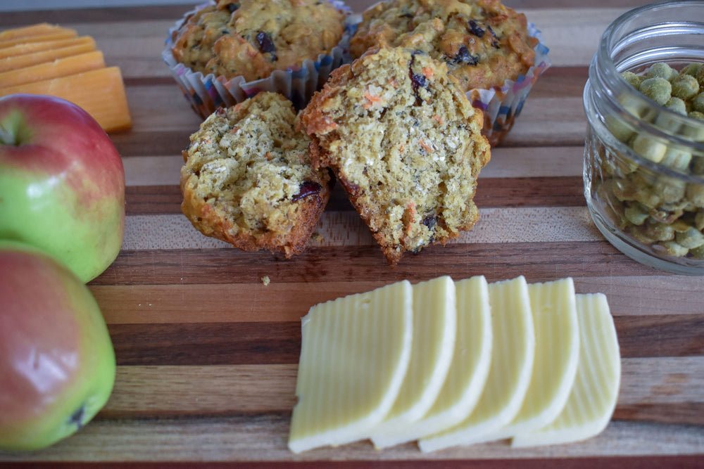 Muffin à l'avoine, aux carottes et aux bananes