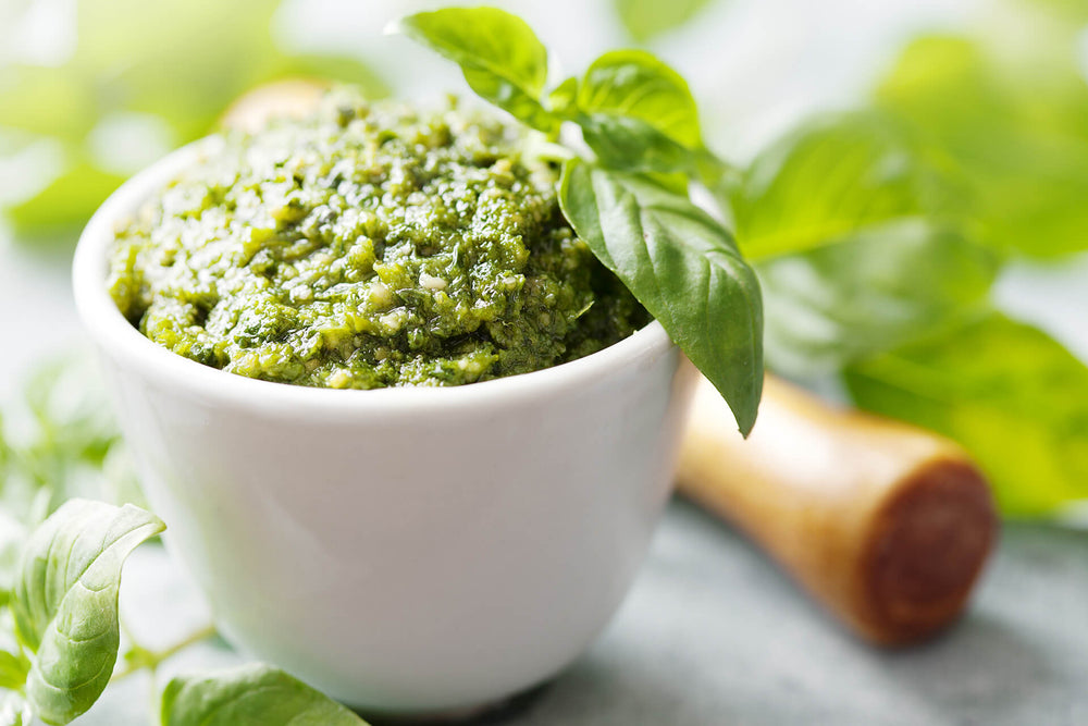 Camelina Basil Pesto