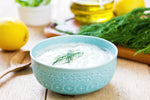 Lemon, Garlic, Tahini, Dill Dressing