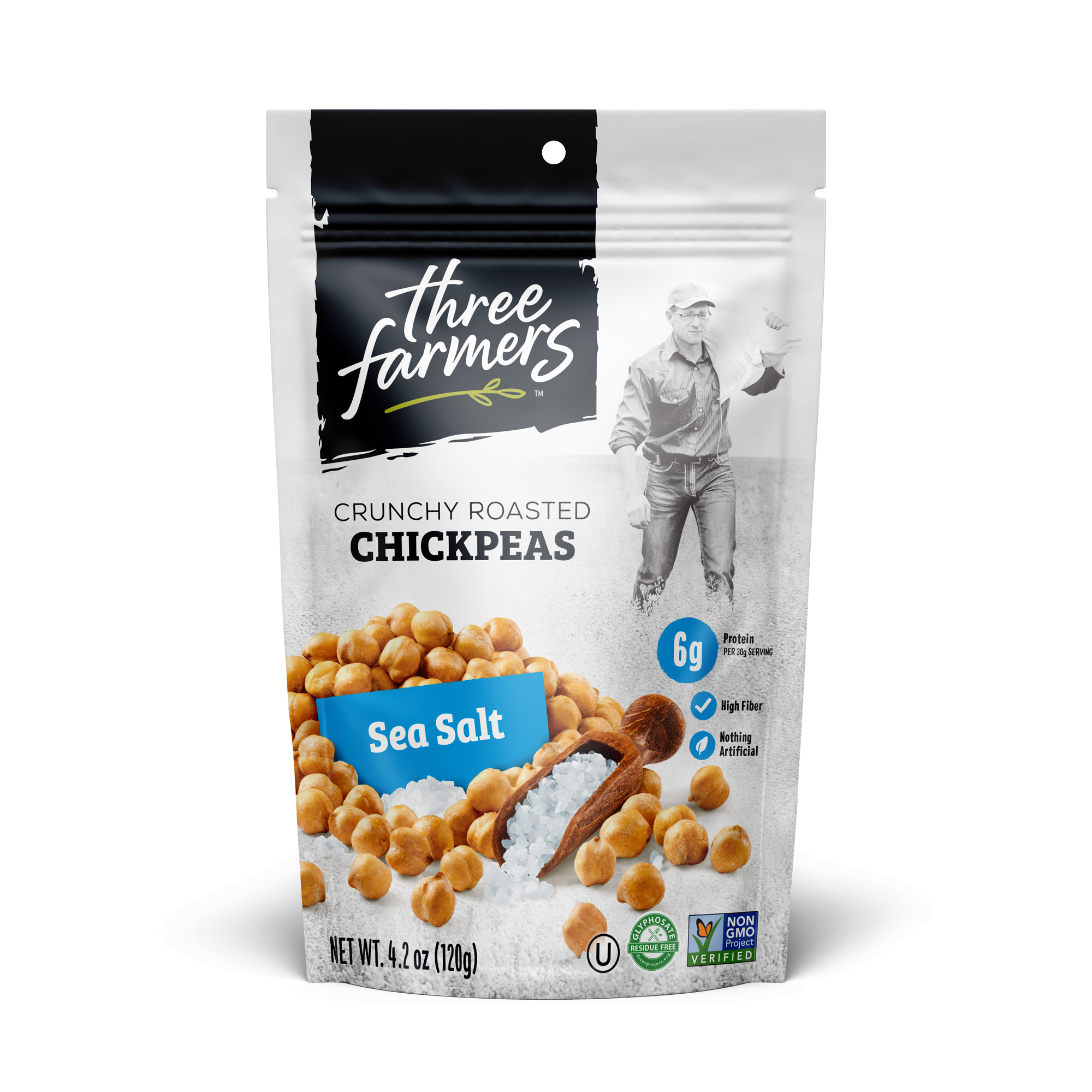 Pois chiches au sel de mer 120g / 4,2 oz